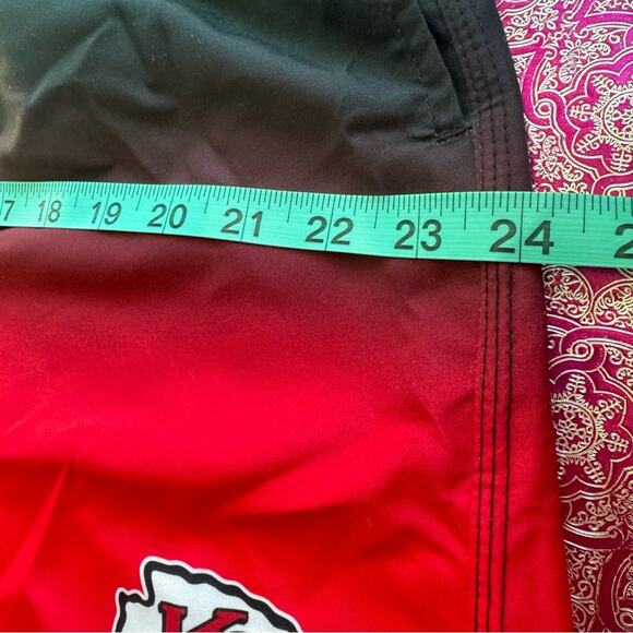Kansas City Chiefs Swim FOCO Red/ Dip-Dye Swim Shorts 2XL XXL - Picture 5 of 11